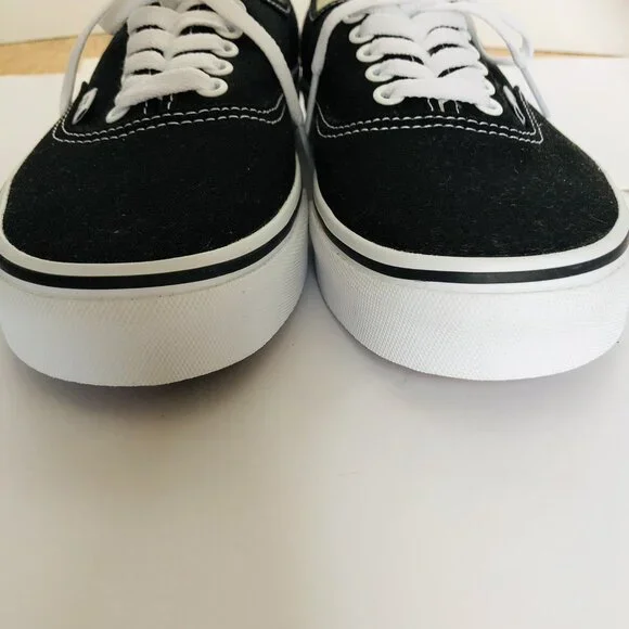 Vans Off The Wall New without Tag Shoes Canvas Sneakers Men 8 Women 9.5 Black - Picture 9 of 14